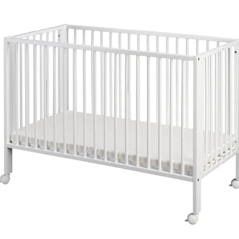Lit à Barreaux Pliable Blanc JORI de la Marque tiSsi®