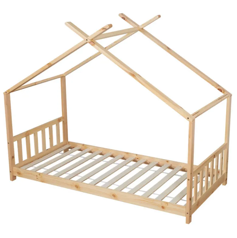 Lit cabane pour enfant 190x90cm en bois gaspard