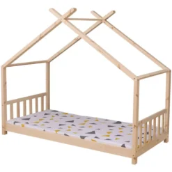 Lit cabane pour enfant 190x90cm en bois gaspard