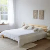 Lit en bois avec tête de lit 160x200cm finn
