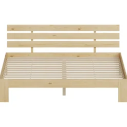 Lit en bois avec tête de lit 160x200cm finn