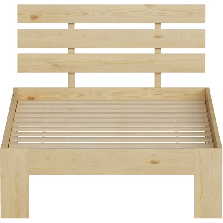 Lit en bois avec tête de lit 90x190cm finn