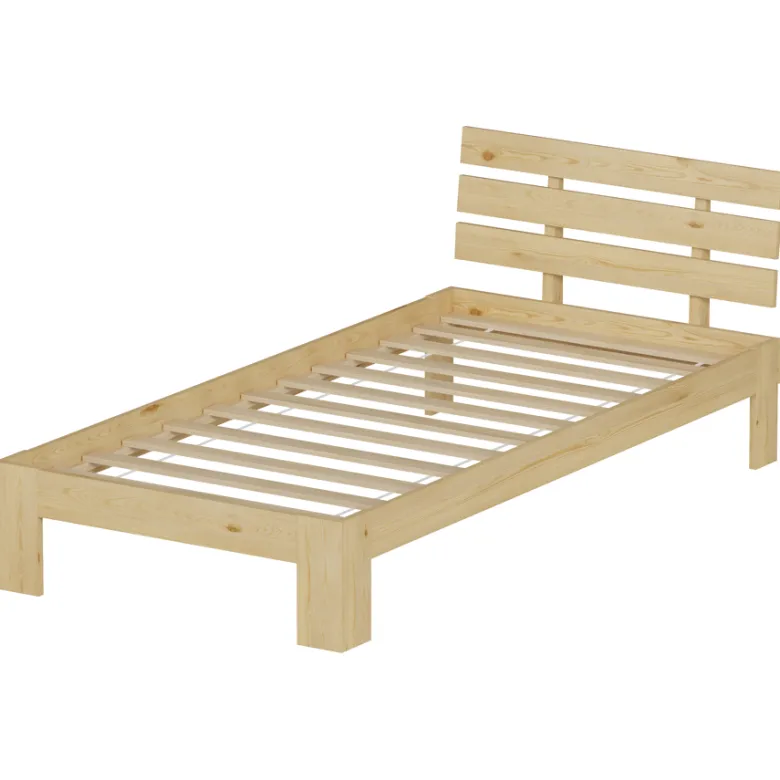 Lit en bois avec tête de lit 90x190cm finn