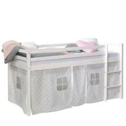 Lit mi-haut étoiles 90x200 avec matelas