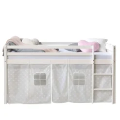 Lit mi-haut étoiles 90x200 avec matelas