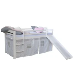 Lit mi-haut 90x200 étoiles avec matelas