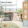 Lit parapluie compact moov & sleep sable Beige
