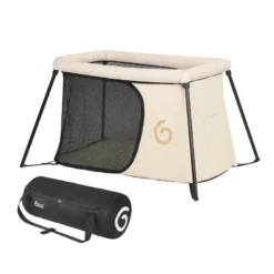 Lit parapluie compact moov & sleep sable Beige