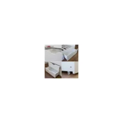 Lit simple blanc 90x200 avec rangement