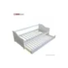 Lit simple blanc 90x200 avec tiroir lit