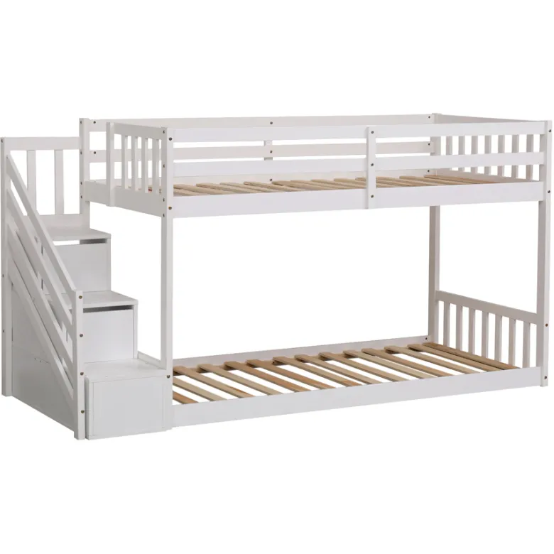 Lits superposés pour enfants 190x90cm blanc celestine