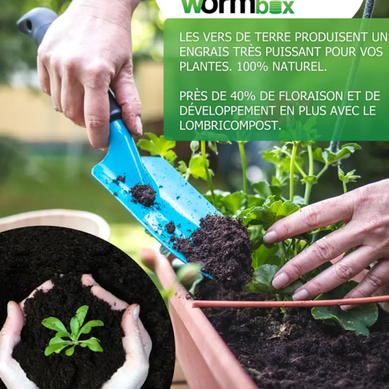 Lombricomposteur wormbox 3 plateaux, 48l
