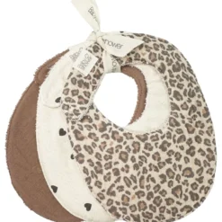 Lot de 3 bavoirs wild print