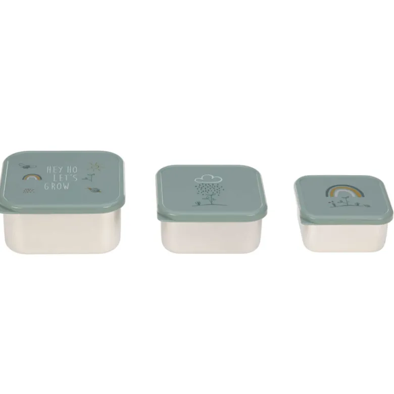 Lot de 3 boites gigognes en inox ga