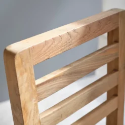 Lot de 2 chaises bois de teck recyclé