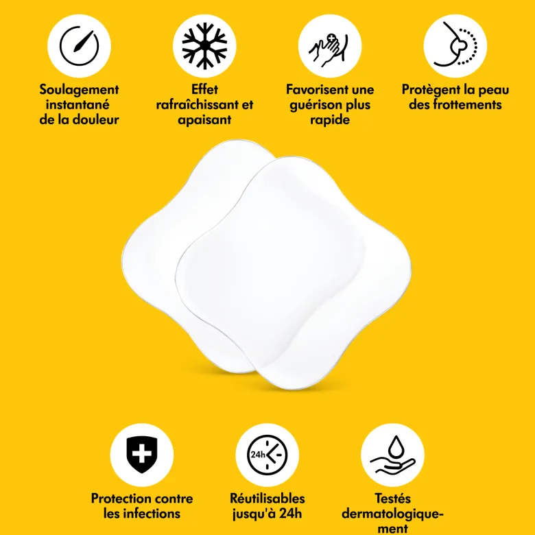 Lot de 4 compresses hydrogel