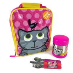 Lot de 3 couverts avec étui bluebell tum
