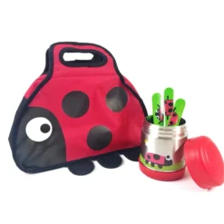 Lot de 3 couverts avec étui bugs tumtum