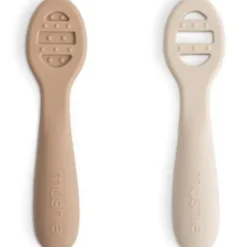 Lot de 2 cuillères d'apprentissage natural-shifting sand