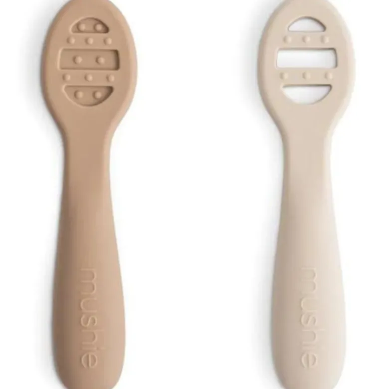 Lot de 2 cuillères d'apprentissage natural-shifting sand