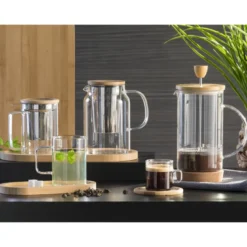 Lot de 6 dessous de verre en bambou et