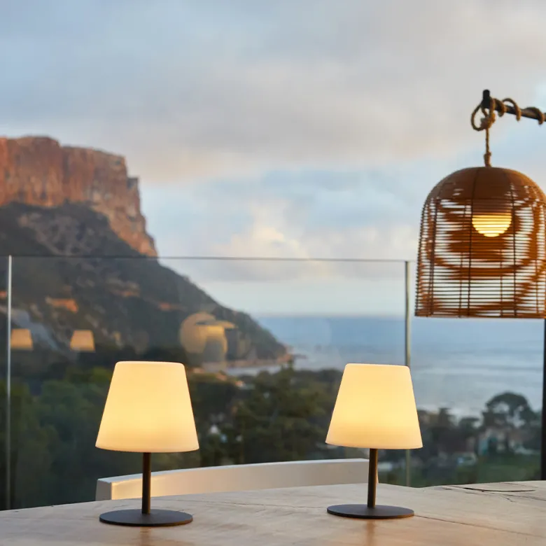 Lot de 2 lampes de table sans fil twins