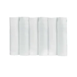 Lot de 6 langes blanc