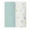 Lot de 2 langes verde 70x70 cm