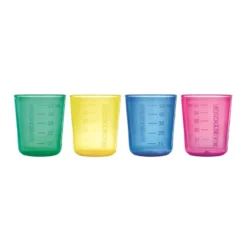 Lot de 4 mini-tasses graduées babycup