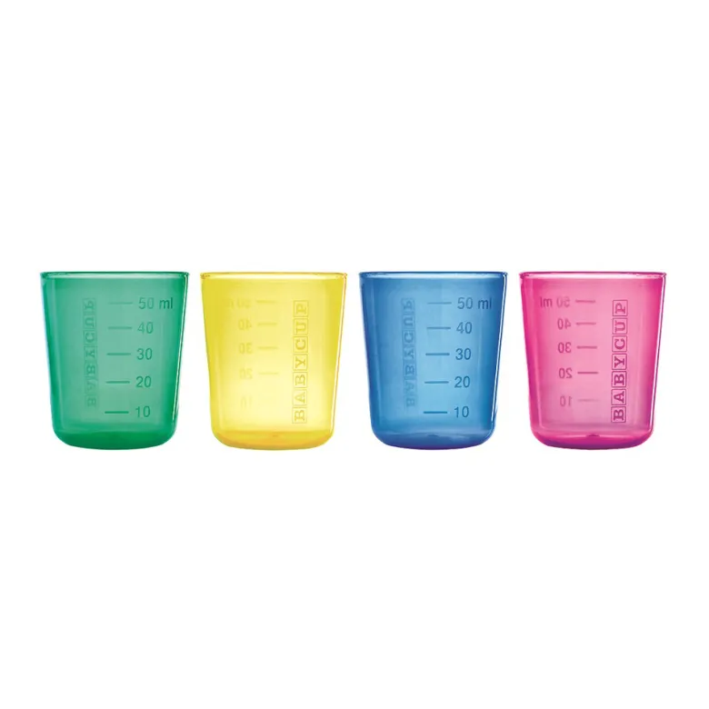 Lot de 4 mini-tasses graduées babycup