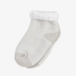 Lot de 3 paires de chaussettes bébé ecru
