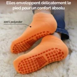 Lot de 2 paires de chaussettes - enfant m Orange