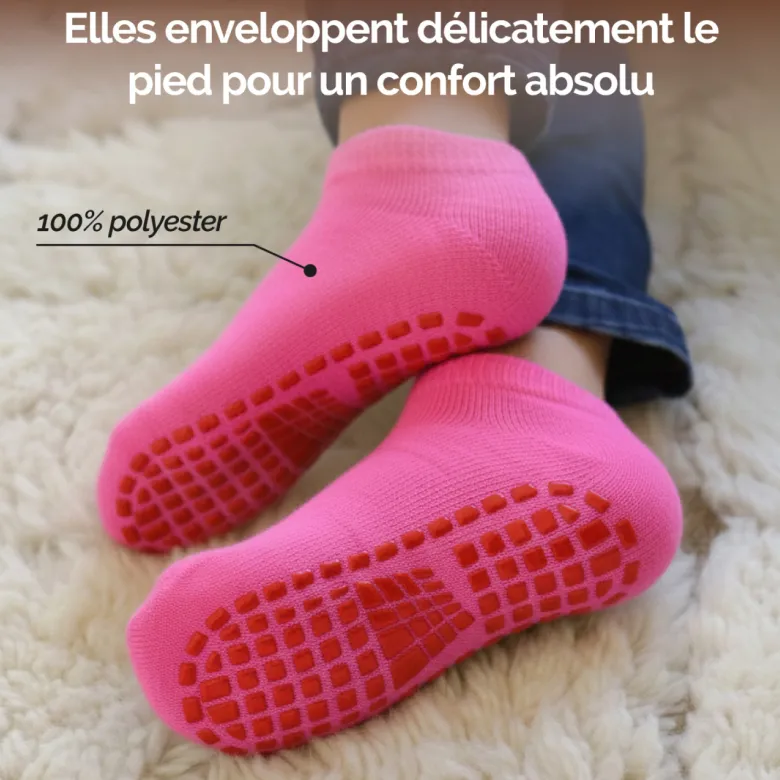 Lot de 2 paires de chaussettes - enfant m Rose