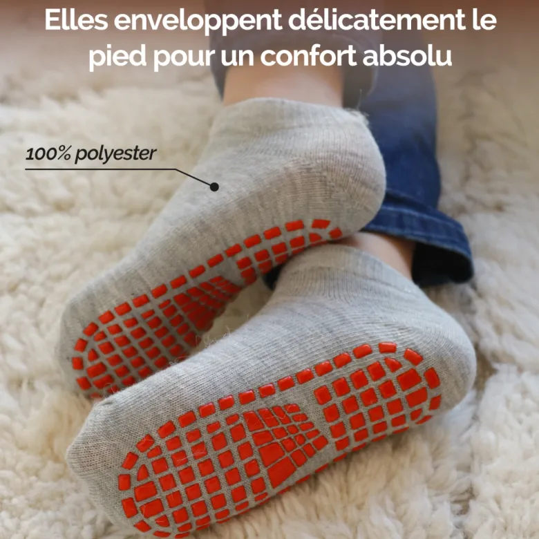 Lot de 2 paires de chaussettes - enfant m Gris