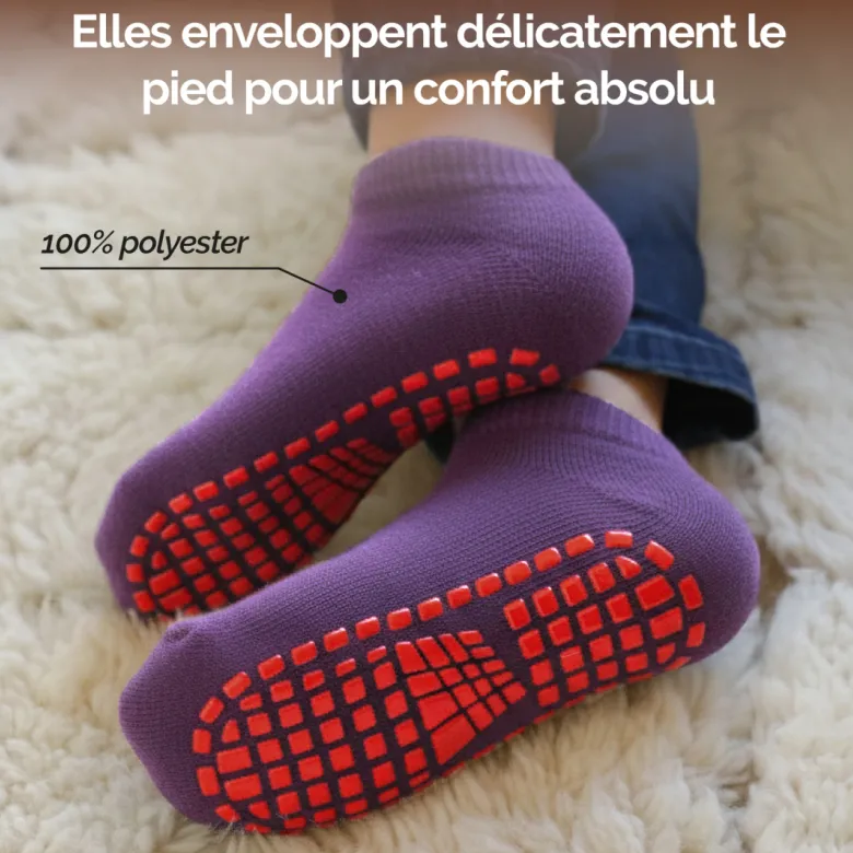 Lot de 2 paires de chaussettes - enfant s Violet