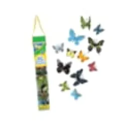 Lot de 18 papillons réalistes