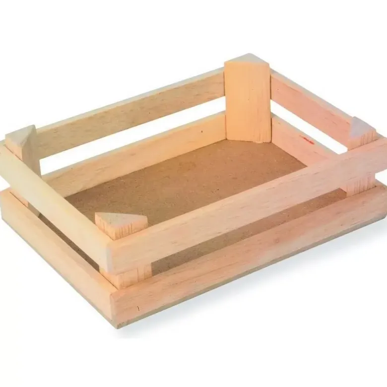 Lot de 3 petites caisses en bois