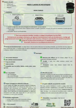 Lot de 3 pièges à larves avec seau
