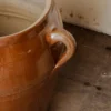 Lot de 2 pots en céramique marron n°1017