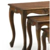 Lot de 3 sellettes bois marron -