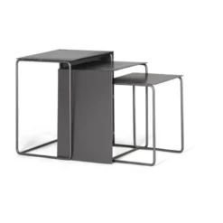Lot de 3 sellettes fer noir - décoration