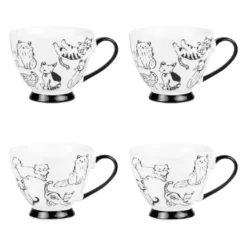 Lot de 4 tasses mistigris 20 cl