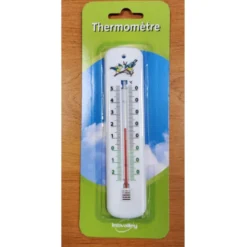 Lot de 3 thermomètres traditionnels blan