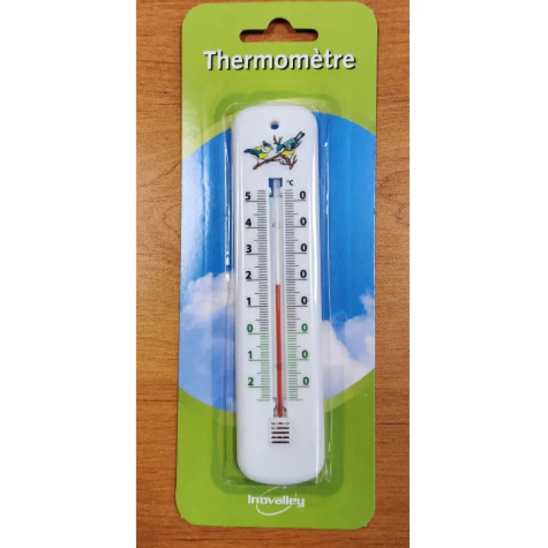 Lot de 3 thermomètres traditionnels blan