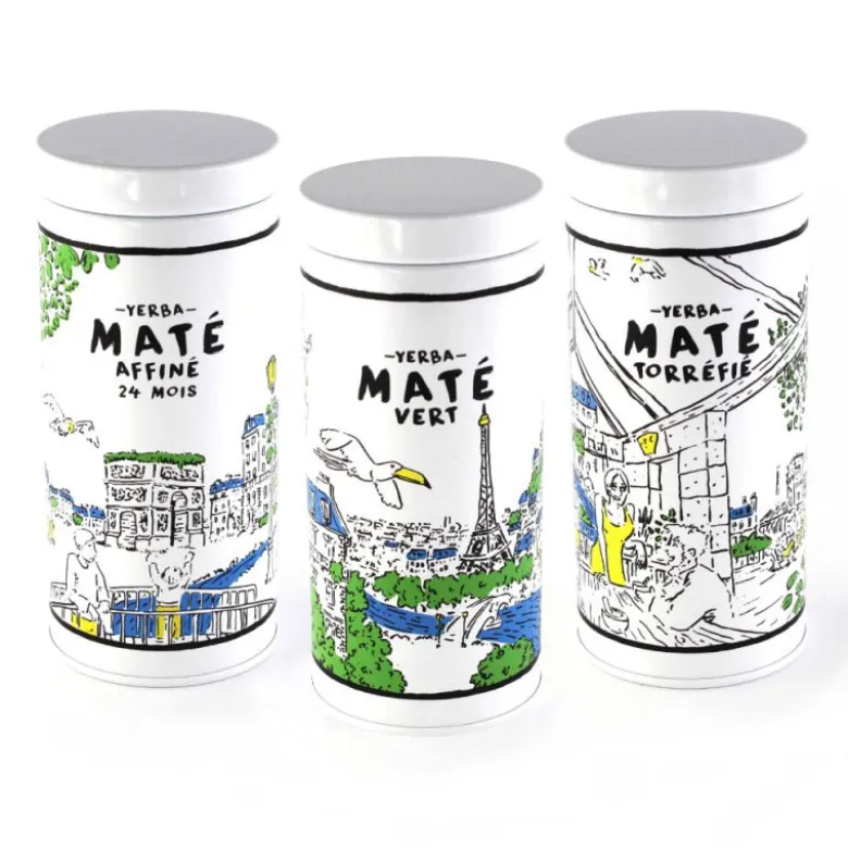 Lot maté bio - boîtes en fer blanc 100g