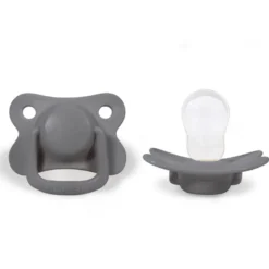 Lot 2 sucettes anatomique silicone 6m+