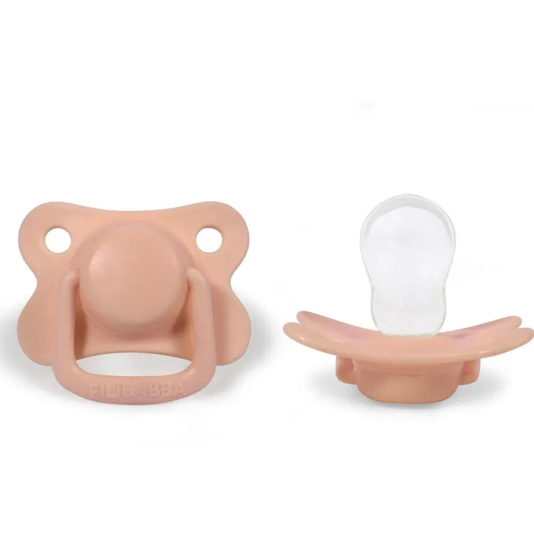 Lot 2 sucettes anatomique silicone 6m+