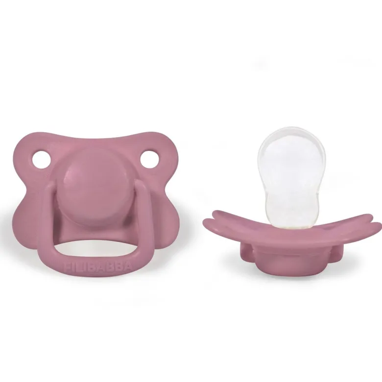 Lot 2 sucettes anatomique silicone 6m+
