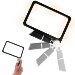 Loupe led fresnel x5 - 48 leds - 3 modes lumineux - lecture et détente