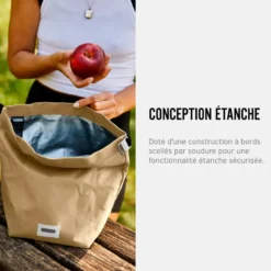 Lunch bag isotherme-beige-6,7l-étanche-eco-responsable Beige